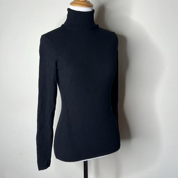 Diane von Furstenberg Black Jelena Turtleneck - Picture 3 of 6